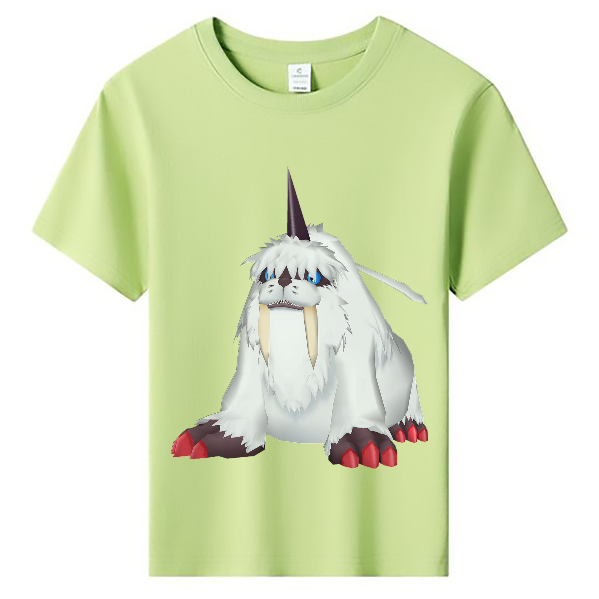 （画像用） Digimon デジタルモンスター/デジモン 綿100％キッズTシャツ（フロントプリント）